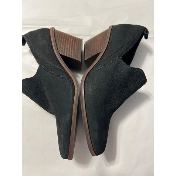 Lucky Brand Black Suede Pointed Toe Booties Size 9 - Picture 9 of 11